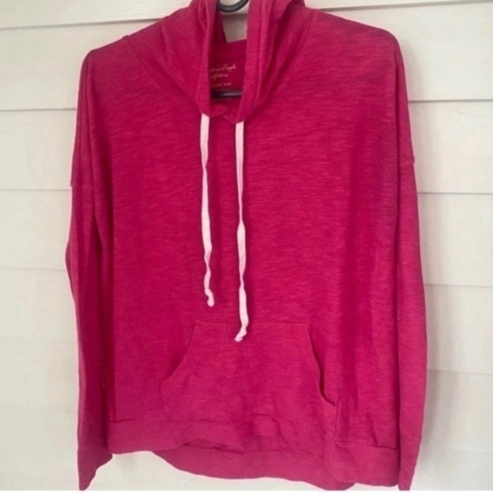 American Eagle Outfitters Favorite Tee Hoodie Hot Pink XS